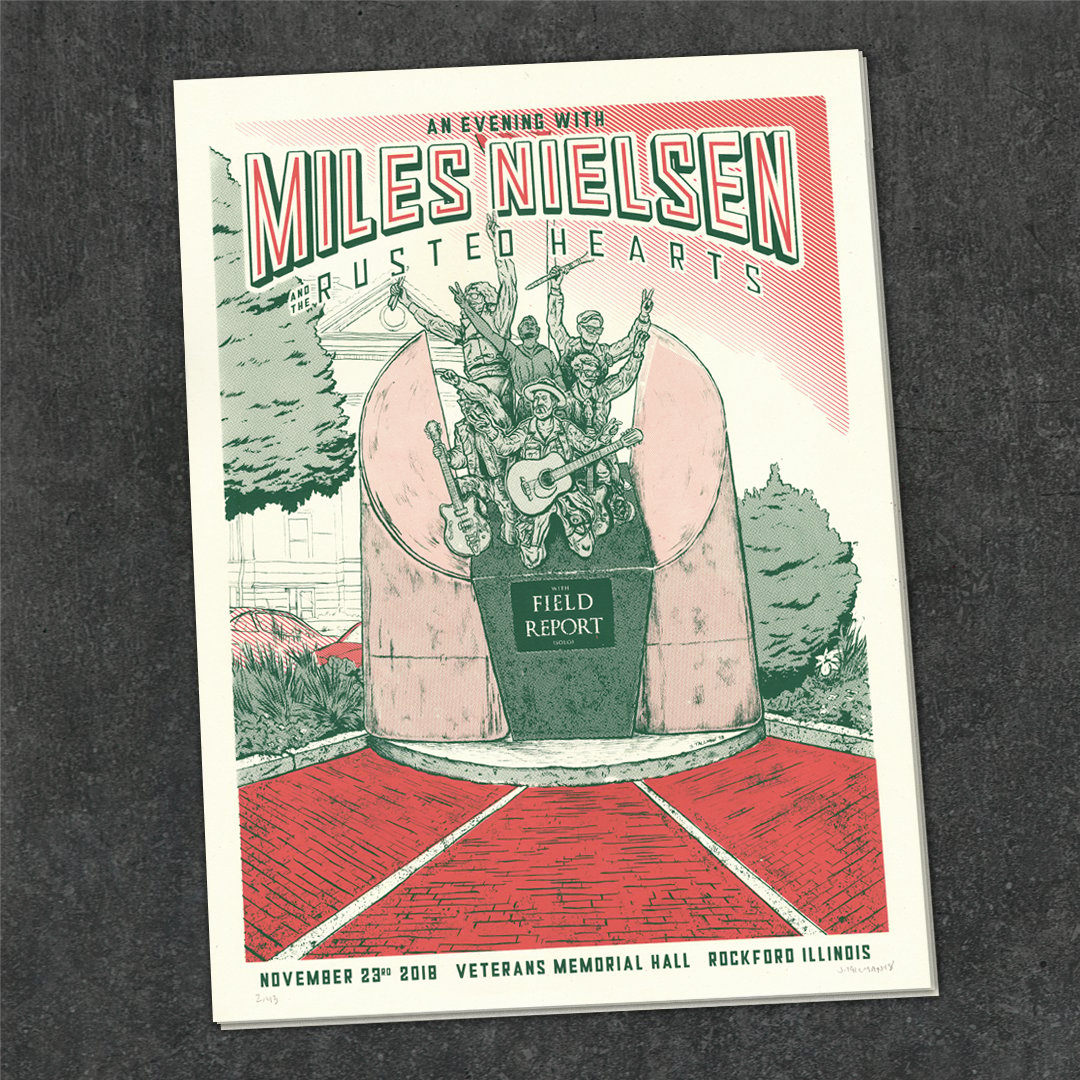 Miles Nielsen - 2018 Gig Poster