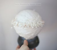 Image 2 of Adelle exquisite flower-pearl halo