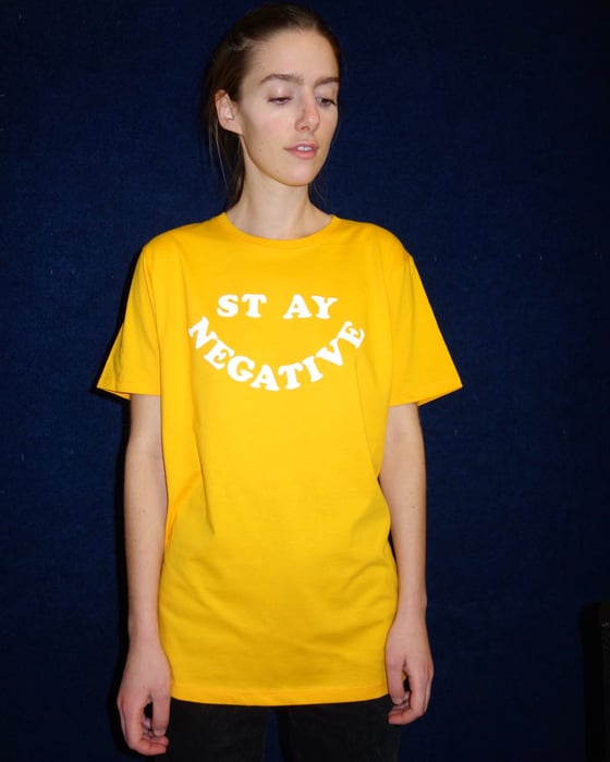 Image of STAY NEGATIVE GOLD TS