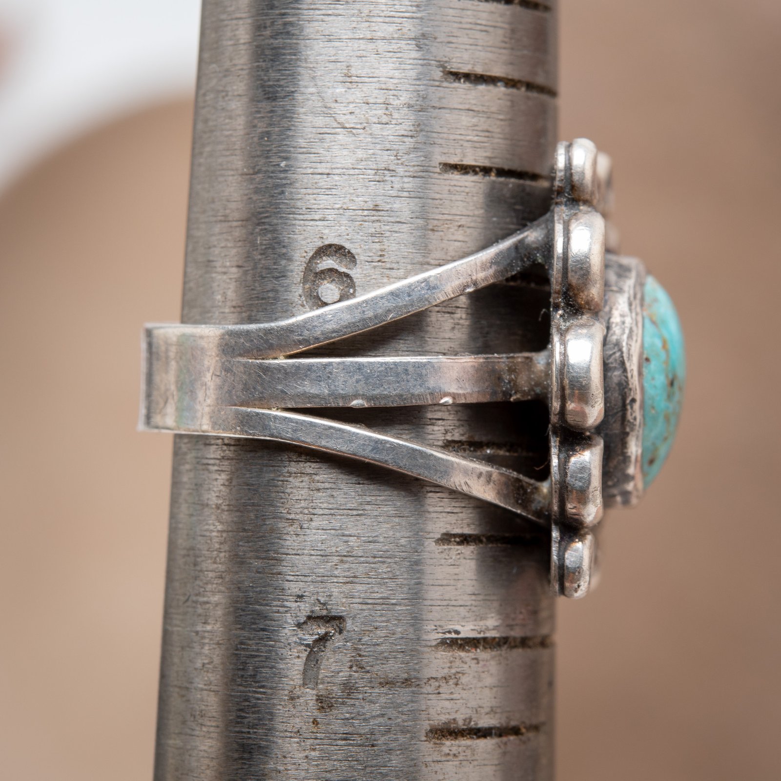 Sterling Silver and Turquoise Navajo ring with Turquoise