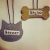 Cat and Dog Glitter Decorations