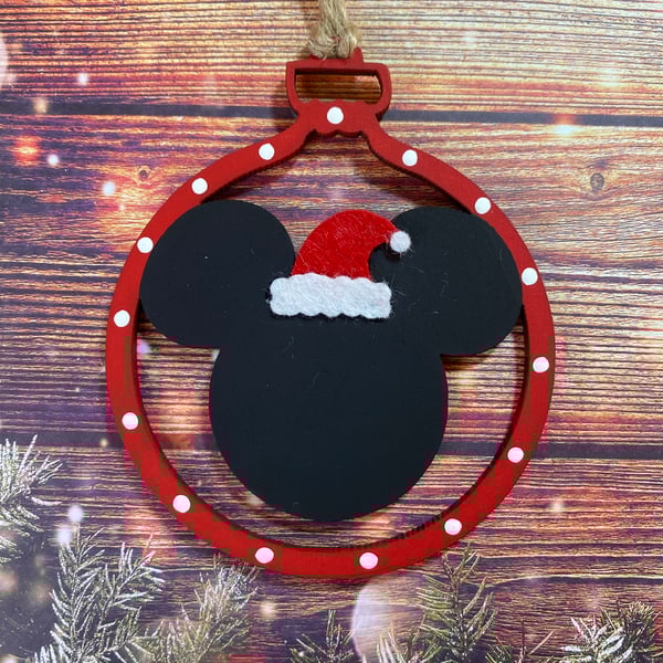 Image of Santa Mouse Bauble