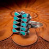 Vintage Zuni Dishta Style Ring by Zuni Silversmith.   Size 6.5