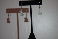 Sea glass stone earrings