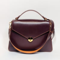 Image 1 of LENY - BURGUNDY w/ Shoulder Strap