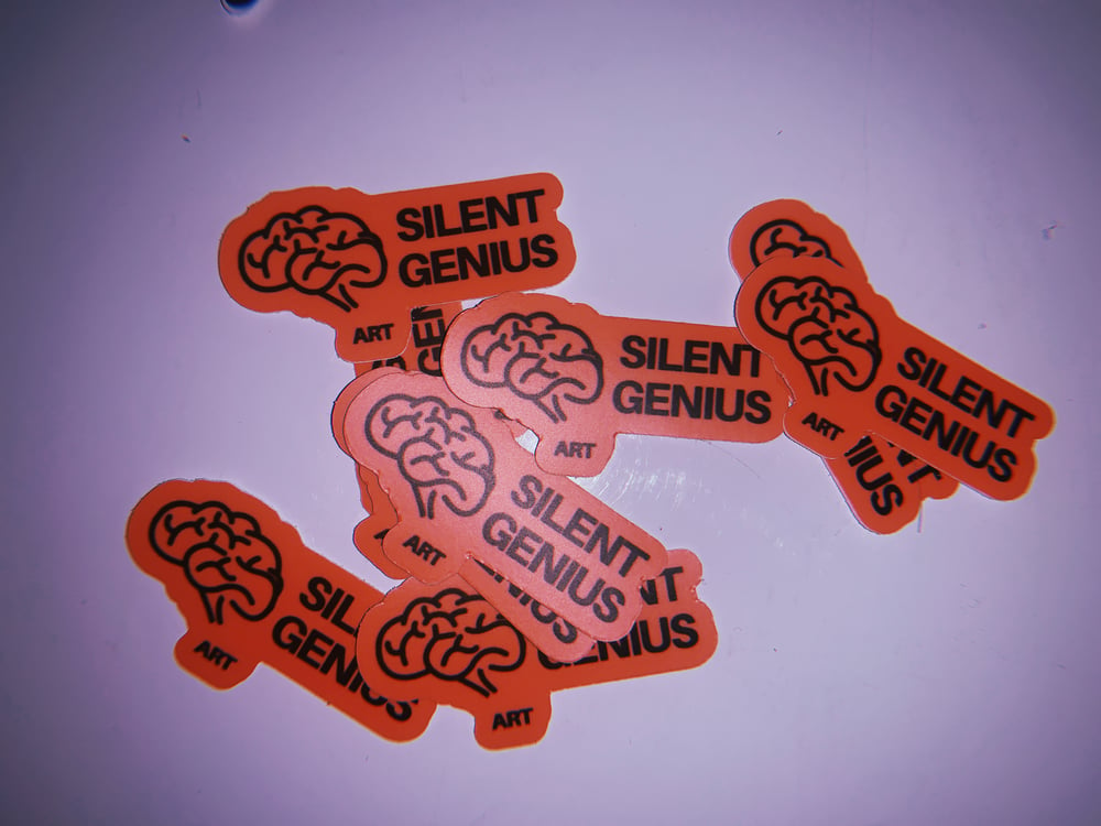 Silent Genius Brain Sticker