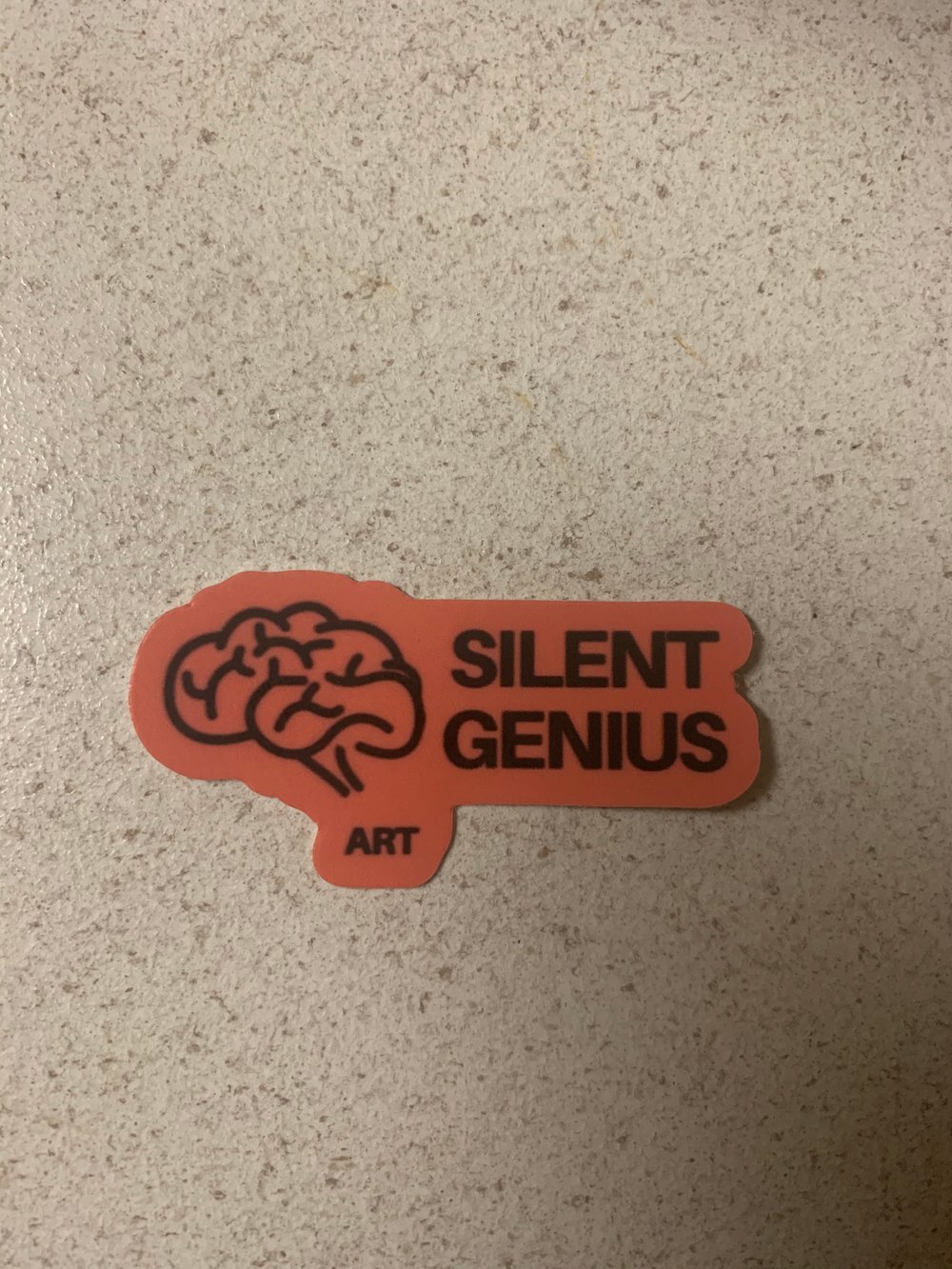 Silent Genius Brain Sticker