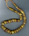 African Large Natural Stone/Clay 20-Inch Strand of Beads Late 19th Century #ON949