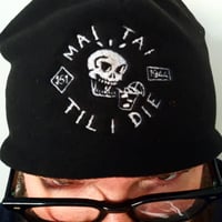 Image 3 of MAI TAI TIL I DIE Fleece Beanie Stocking Hat