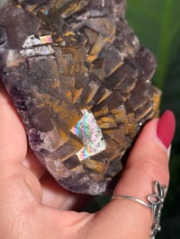 Image 7 of NATURAL RAINBOW IRIDESCENT CUBIC FLUORITE -CHINA- A