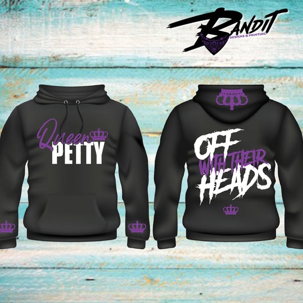 Image of Queen Petty Off with Their Heads Hooded Sweatshirt