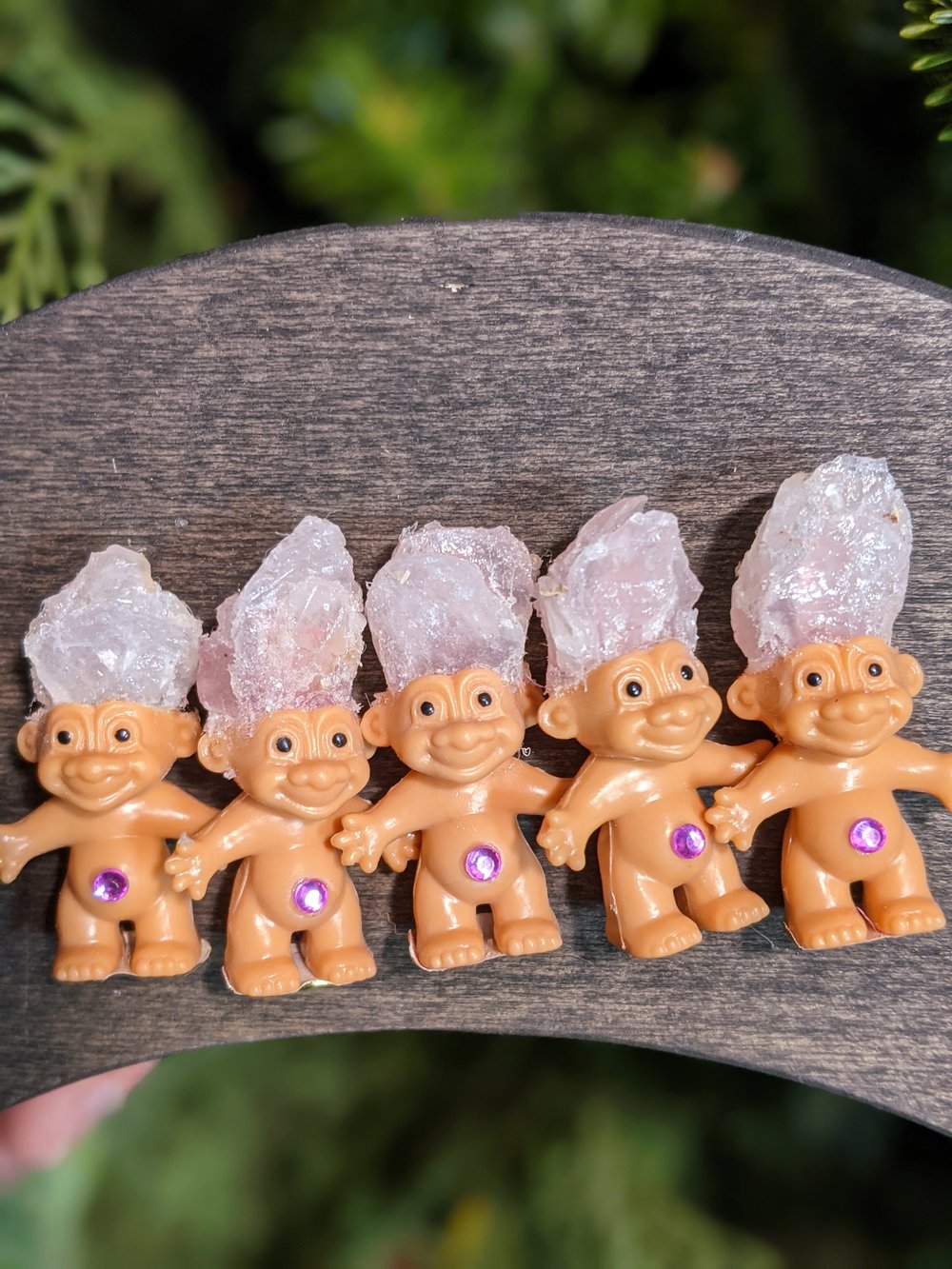 MADE TO ORDER: Rose Quartz Crystal Troll Mini 1.5"