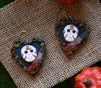 Image 2 of I’m the messenger of God: You’re doomed. Jason Vorhees earrings