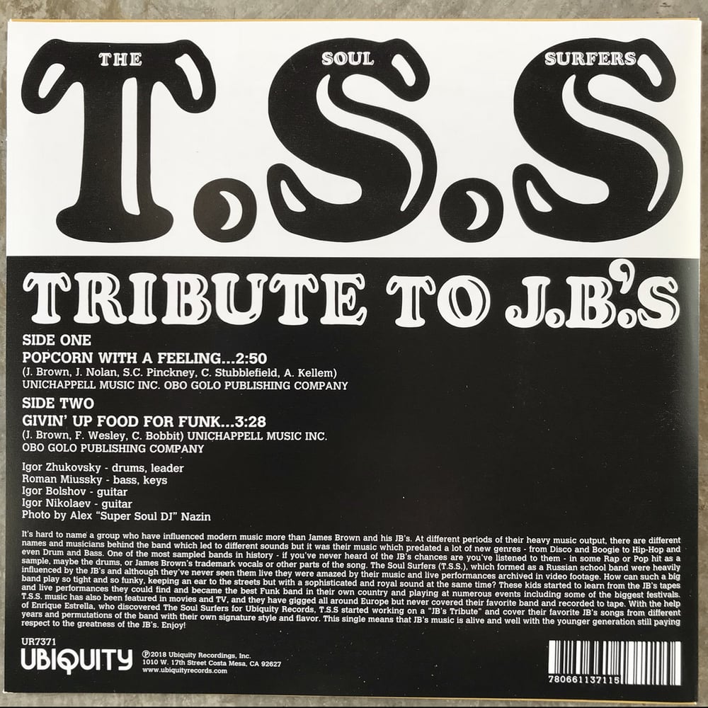 The Soul Surfers - Tribute To J.B.’s (7”)