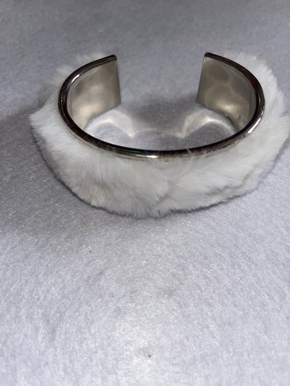 Image of Pink Fur Bracelet & Earring Set