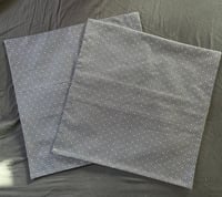 Navy blue/silver sayagata pillowcases 