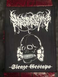 Image 1 of Subservient perversity-sleaze Gestapo denim back patch
