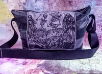 Image 4 of GREY "SKELETON DANCE" CROSSBODY BAG