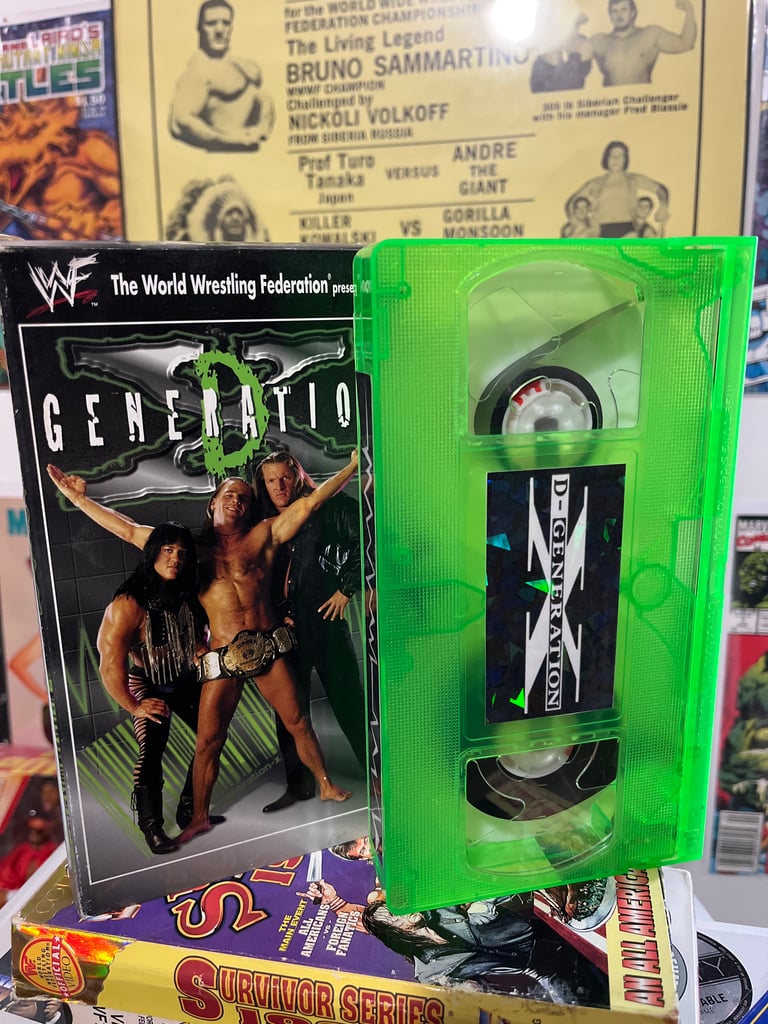 DX VHS Custom Green Clear tape 