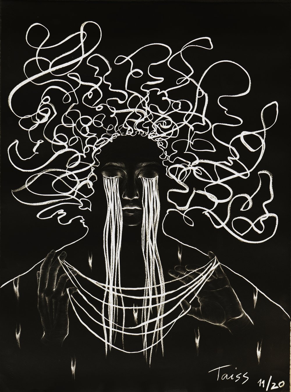 Image of WATCHING QUEEN black