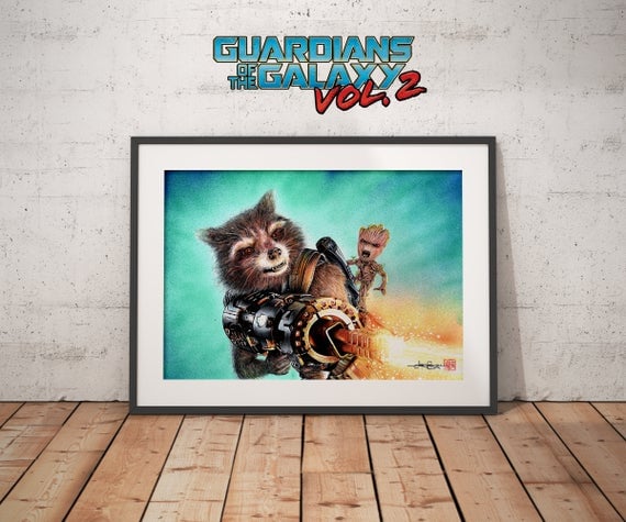 Rocket and Baby Groot 