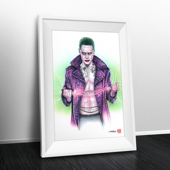 Poster Autografato Jared Leto E Margot Robbie - Suicide Squad Joker E Harley Quinn - Foto 3