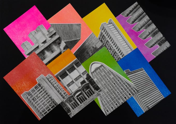 Image of Brutalist/Modernist Minis: Set of 8