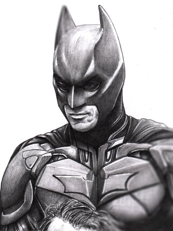 batman pencil drawing