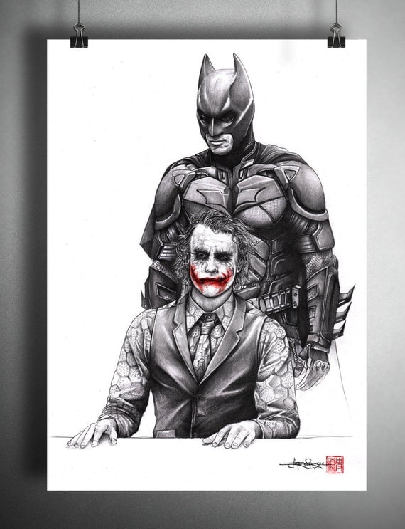 Batman And The Joker From The Dark Knight Art Of Supershinobi Batman And The Joker From The Dark Knight Art Of Supershinobi