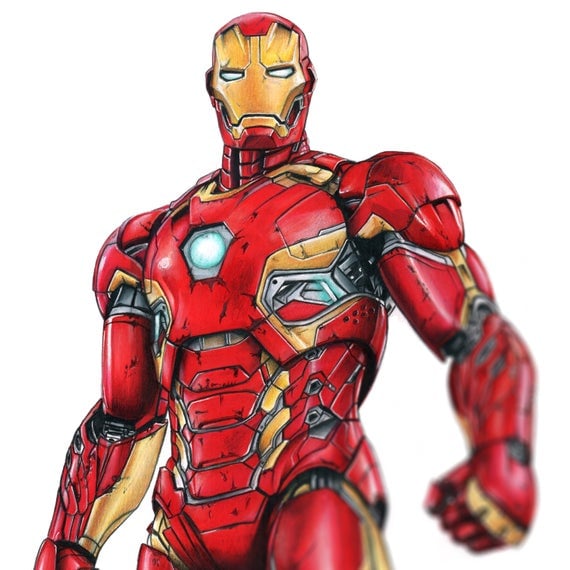 Iron Man (Mark 45) Art of Supershinobi