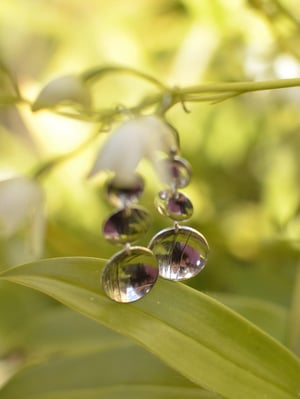 Image of Disco parabolica - Silver Disc Earrings