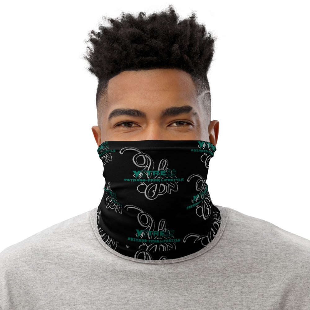 Image of YStress Stress-Free Philly Eagle and Black Neck Gaiter/Mask/Headband