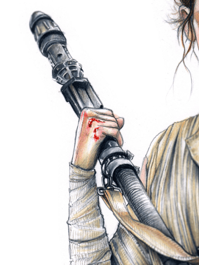 Rey (Daisy Ridley) Star Wars