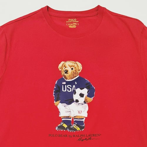 Image of Ralph Lauren Polo Bear "Footballer" T-shirt /  Small