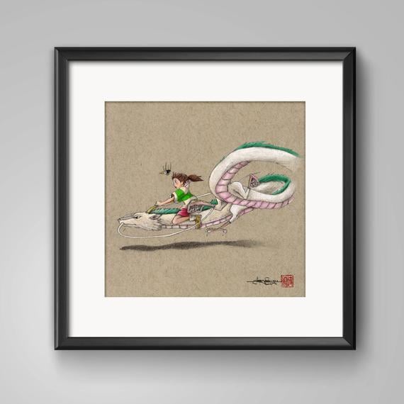  Spirited Away Triptych