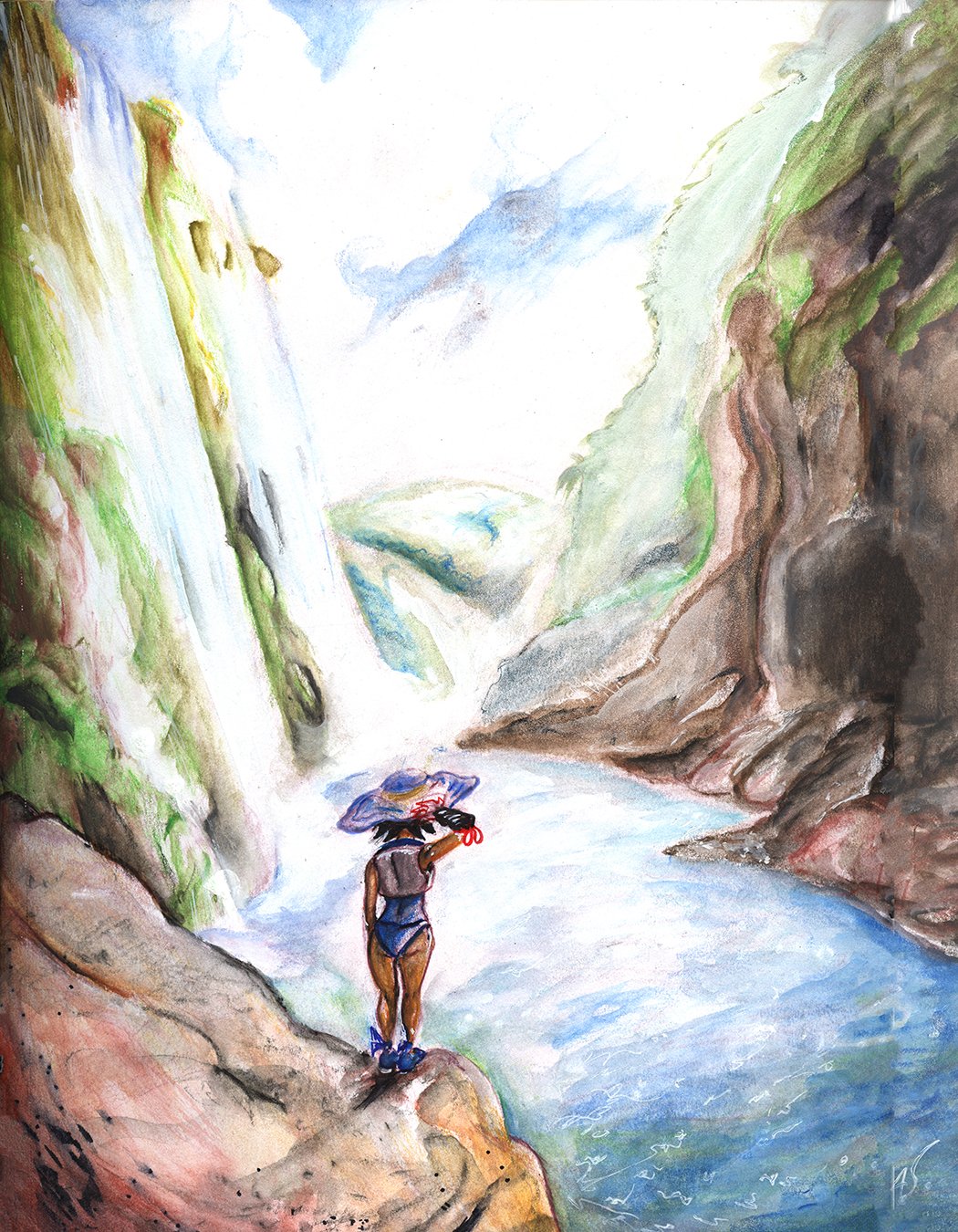 Image of SolForce- Terraine Marine Swimsuit Posters