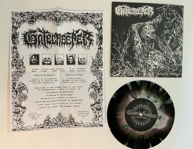Gatecreeper - Sweltering Madness (Black w/ Pink and Green Splatter Vinyl)