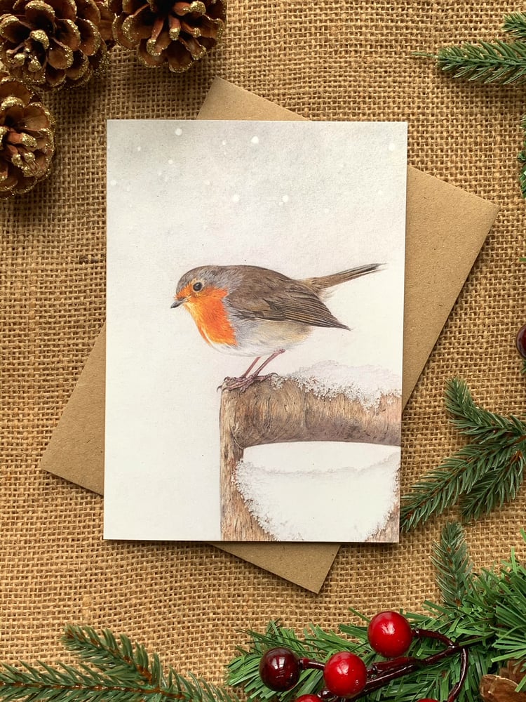 Image of 'Winter Robin' Greetings Card