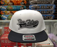 Image 1 of Two Felons "Sporty" Snap back (Wht/Blk) 