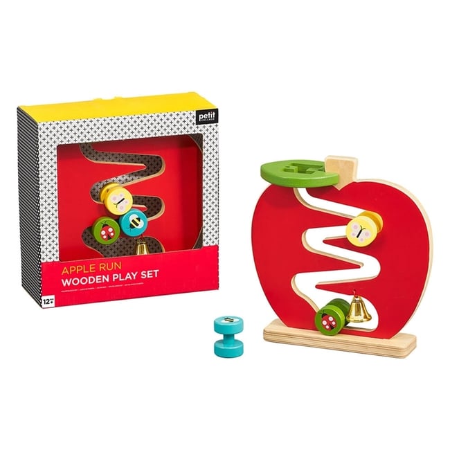 Petit Collage Apple Run Wooden Play Set 