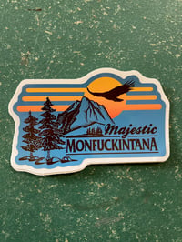 Image 1 of New! Majestic Monfuckintana Sticker (teal)