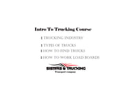 Intro To Trucking