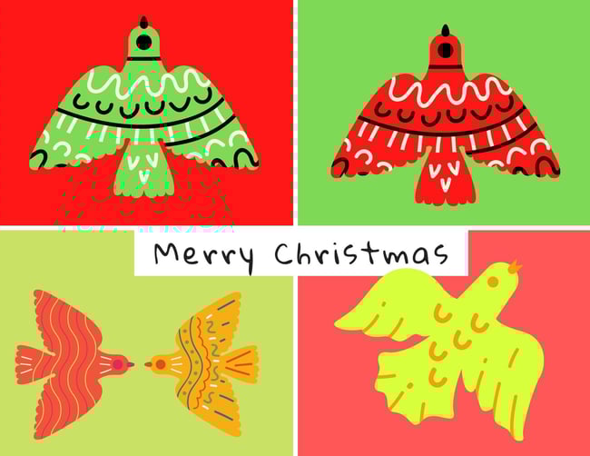 Merry Christmas candy tin