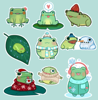 Derpy Frogs Sticker Sheet 1 LEFT