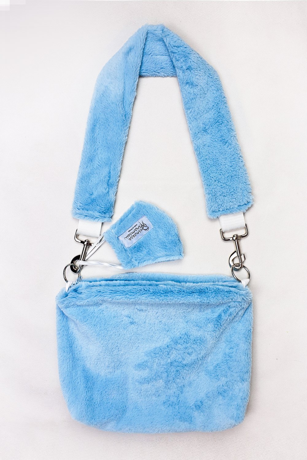 Image of Blue Pill Furry Purse 