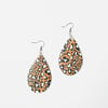 Leopard Leather Earrings