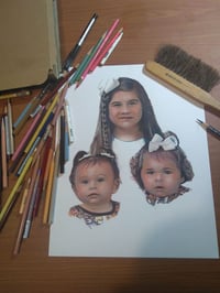 On the drawing table