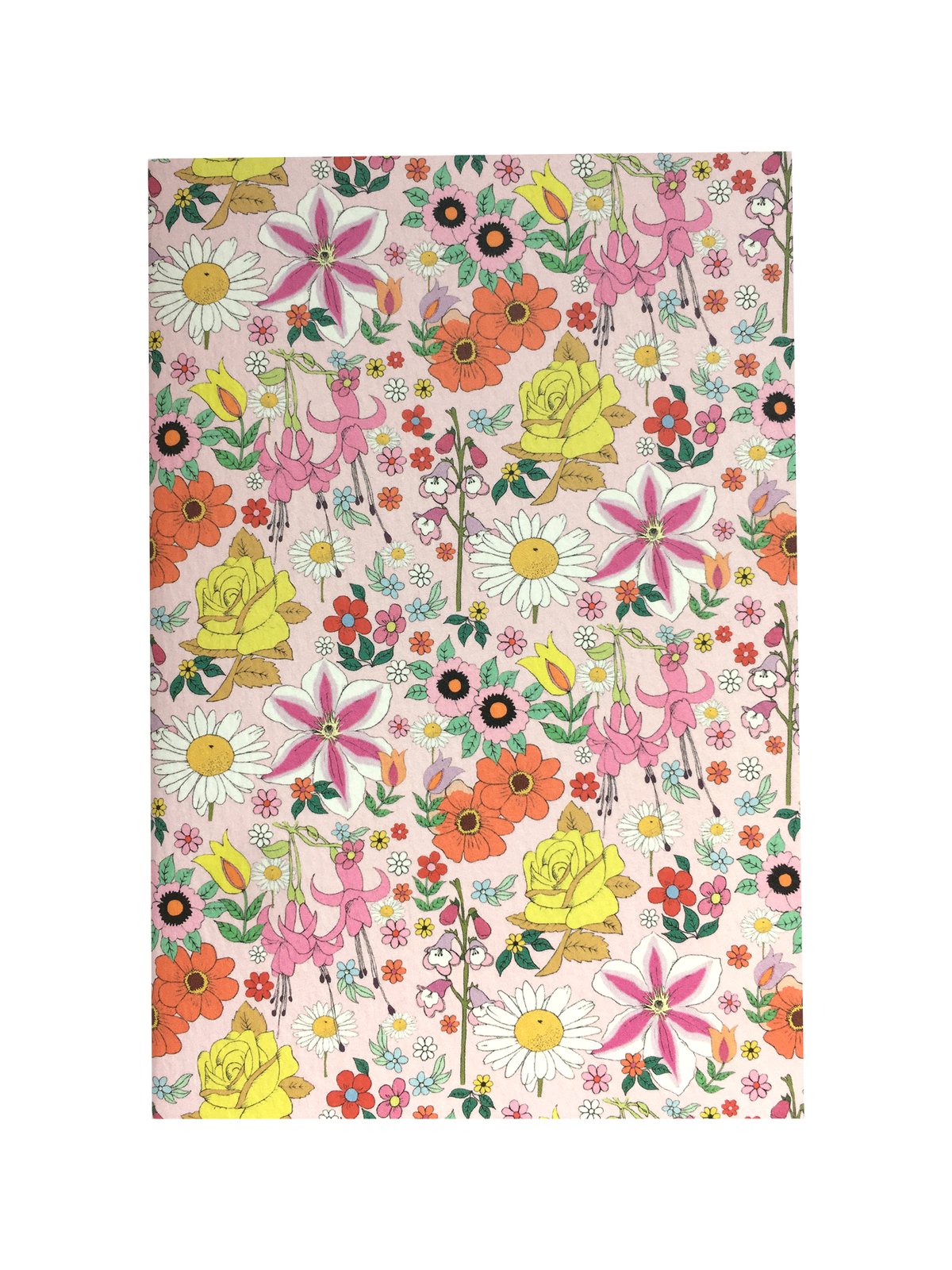 Floral Pattern A6 Lined Notebook