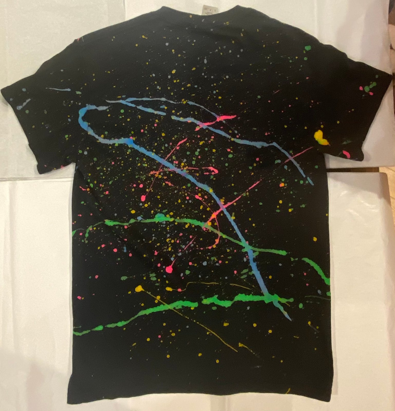 paint splatter t shirt