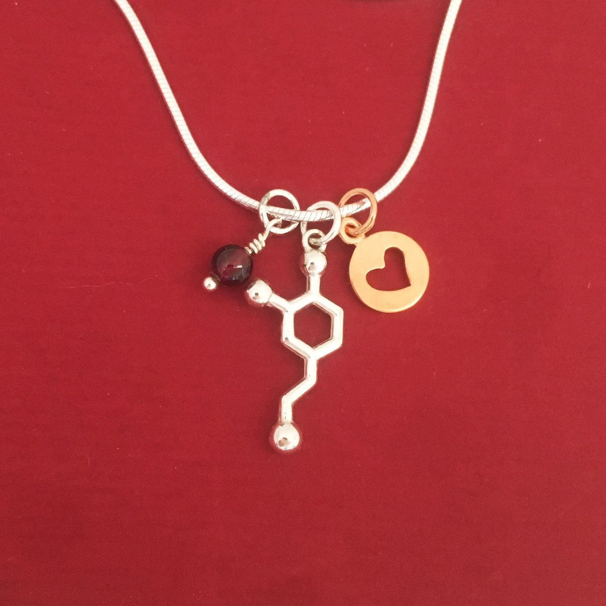 Image of dopamine heart necklace
